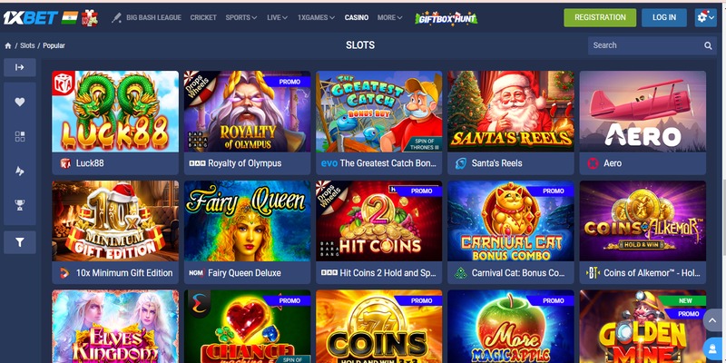 Những trò slot game tuyệt đỉnh trên 1XBET